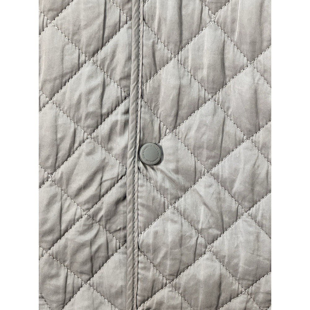 Frank and Oak Jacket Size XL Gray Diamond Quilted Coat Snaps - Picture 5 of 9
